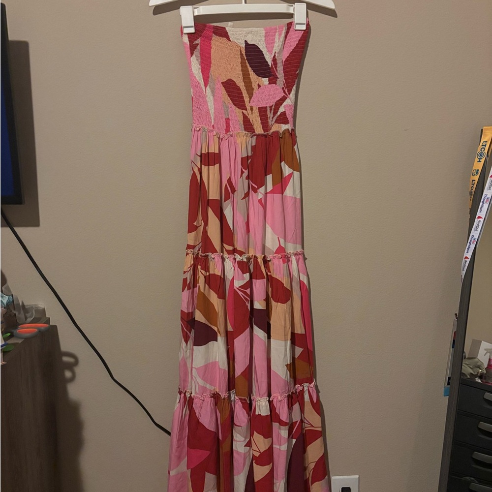 ABEL THE LABEL Strapless Smocked Bodice Maxi Dress – Size S - Picture 7 of 7